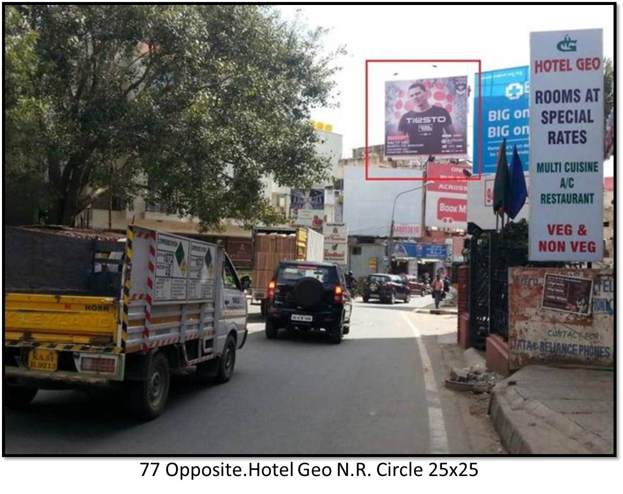 Hoardings in hennur indian academy hennur bande bengaluru 26, Hoardings