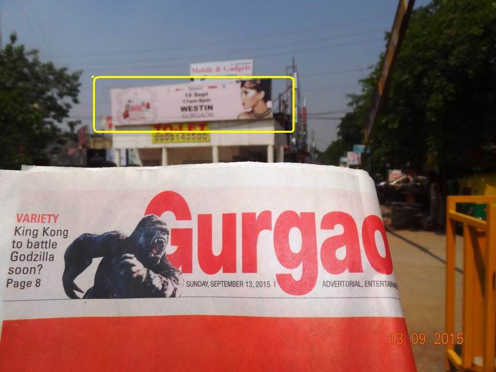 Hoardings in sohna road outside vipul greens gurgaon 12, Hoardings