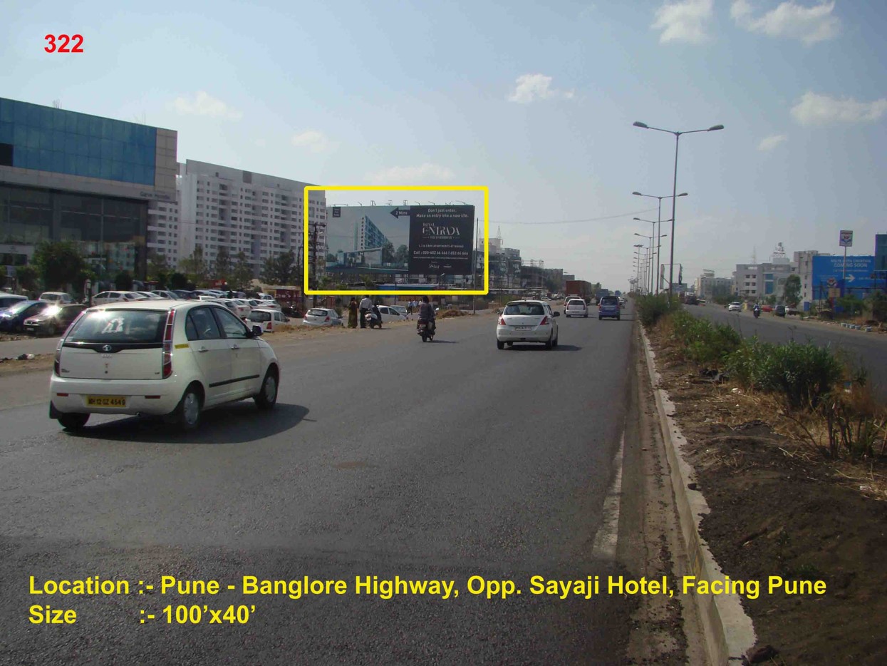 Hoardings in Bhosari Flyover Nr. Mahindra Showroom Bhosari Pune SA 322