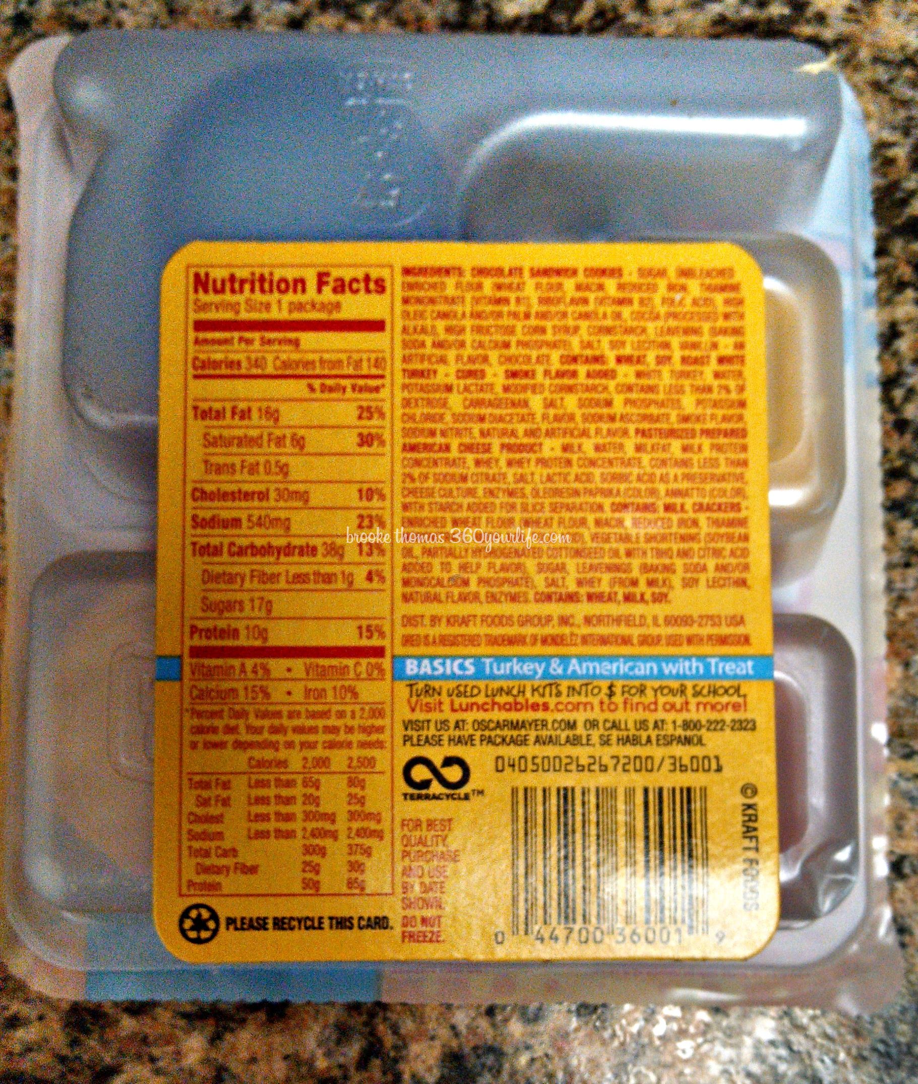 Lunchables Nutrition Label Nutrition Ftempo