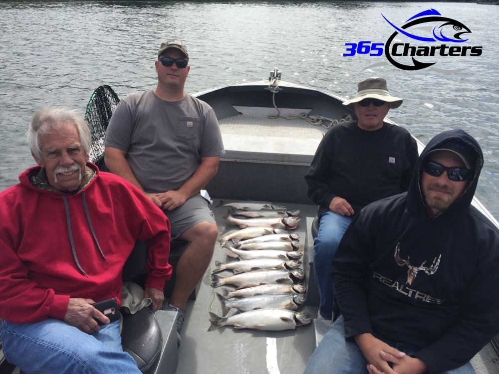 Snohomish River Fishing is close to Seattle and lots of fun 365 Charters