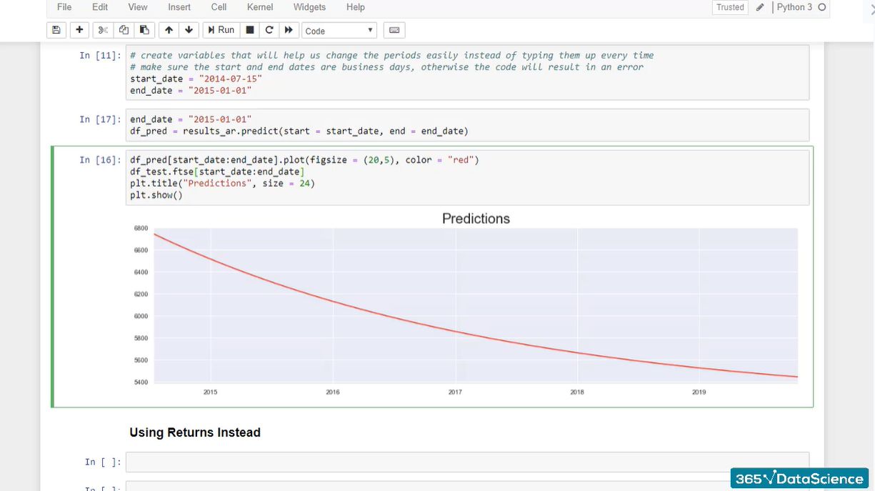 Time Series Forecasting in Python A Quick Practical Guide 365 Data