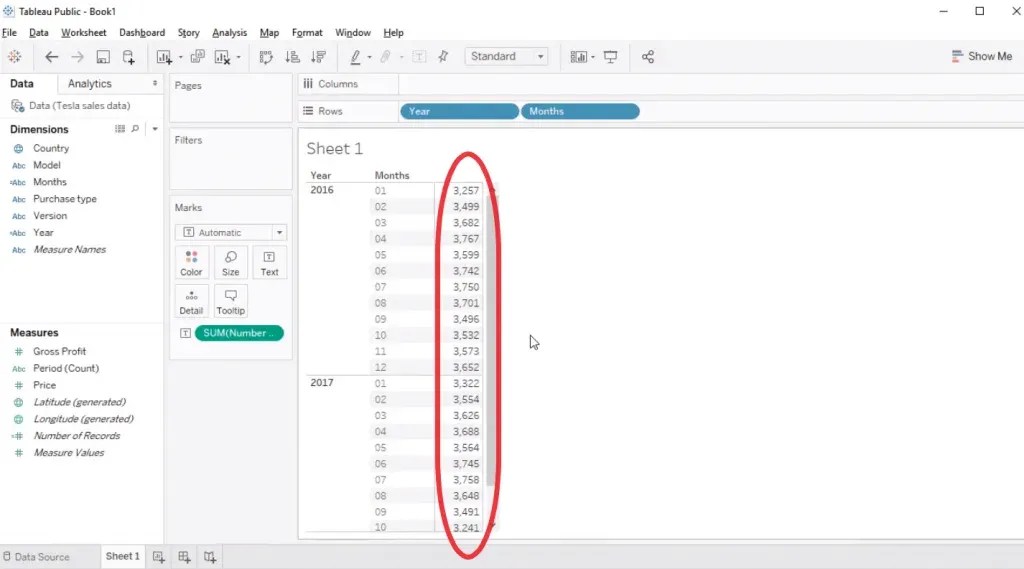 How to Create a Table in Tableau 365 Data Science