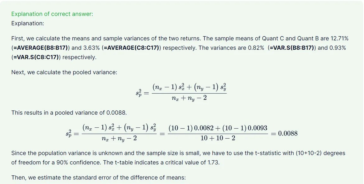 Why I am Getting Error Calculating Pooled Variance Q&A Hub 365 Data Science
