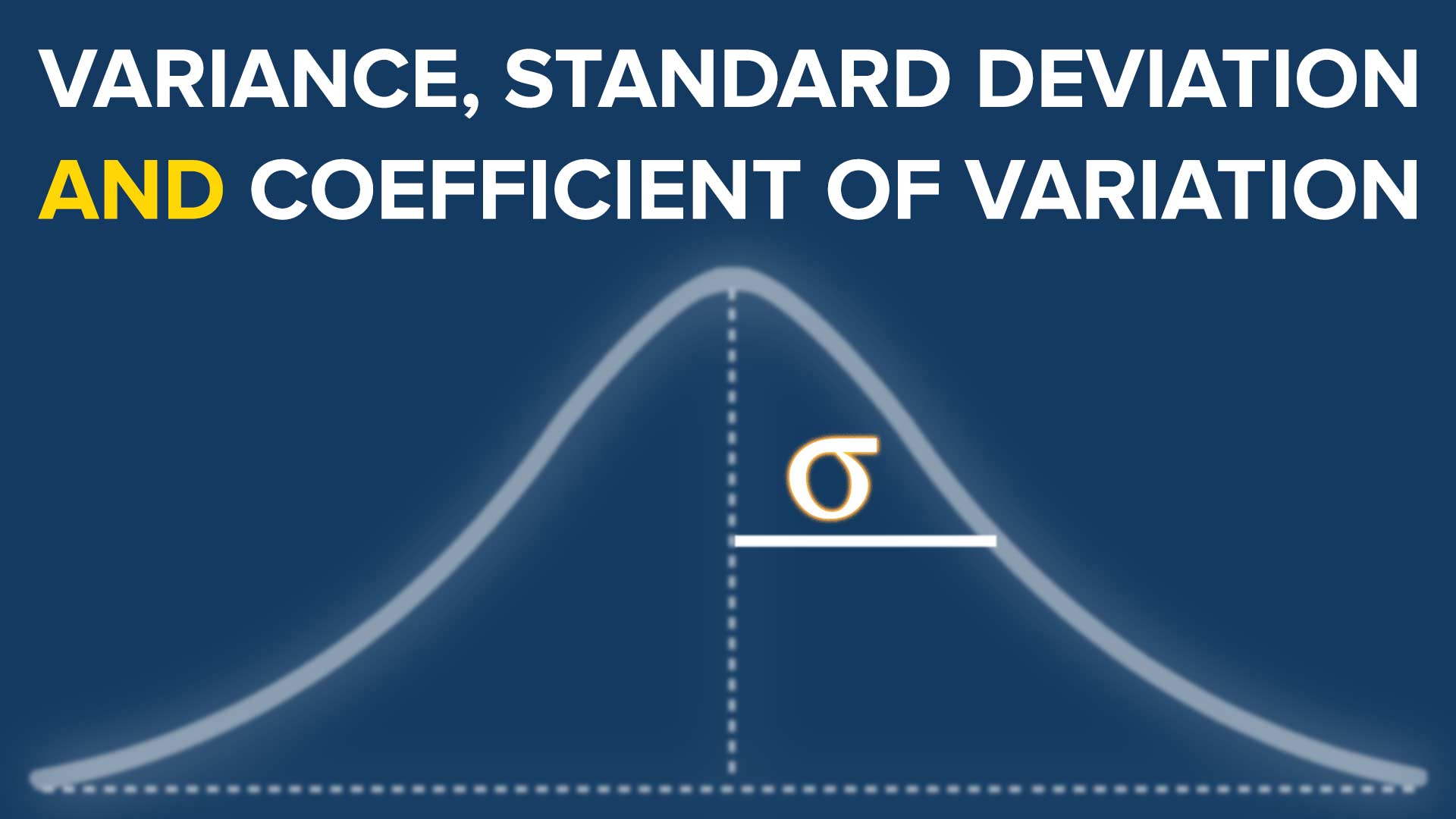 Coefficient of Variation, Variance and Standard Deviation 365 Data