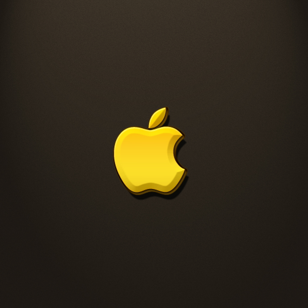 Golden Apple iPad Wallpaper (day 120) 365 Days of Design