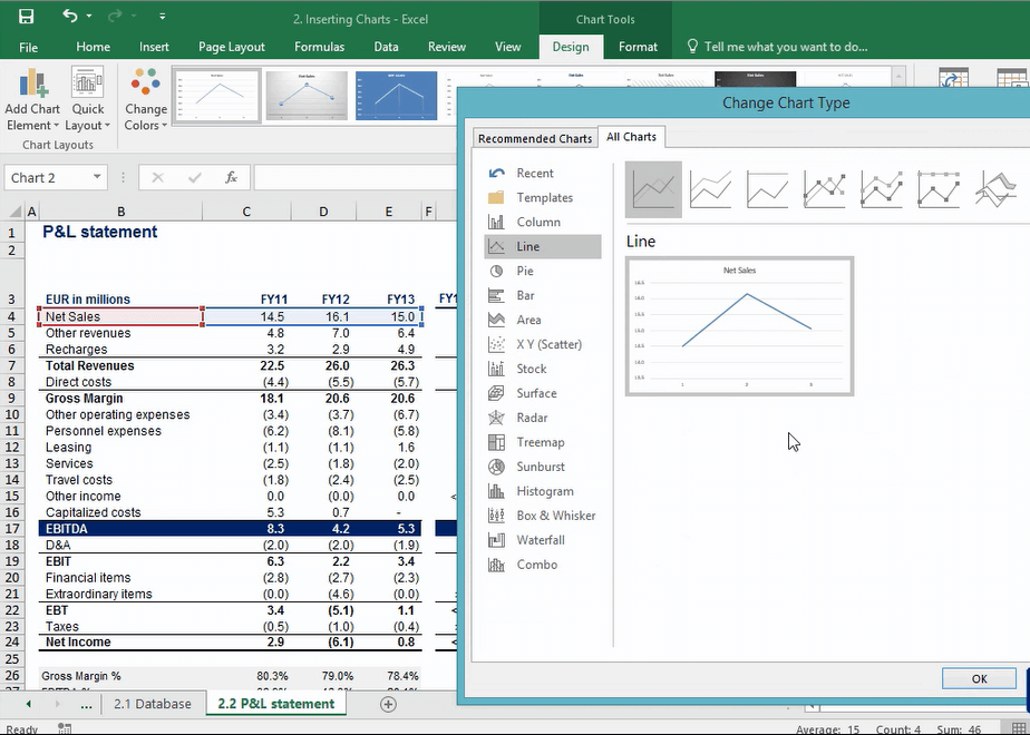 How to Insert an Excel Chart – 365 Financial Analyst