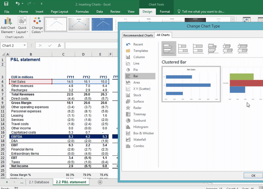 How to Insert an Excel Chart – 365 Financial Analyst