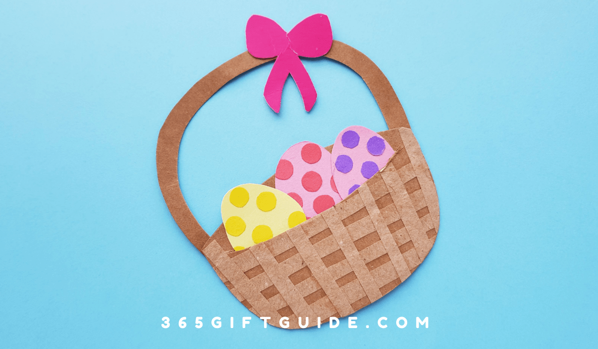 Easter Basket Craft Template Included 365 Gift Guide