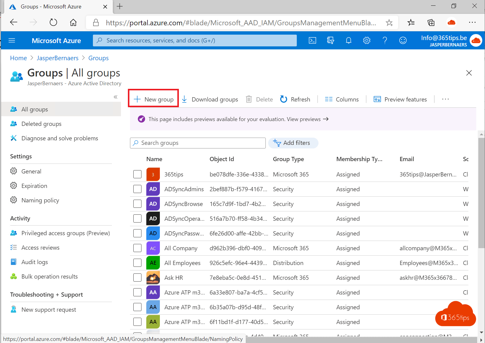 Windows insider ring in Intune