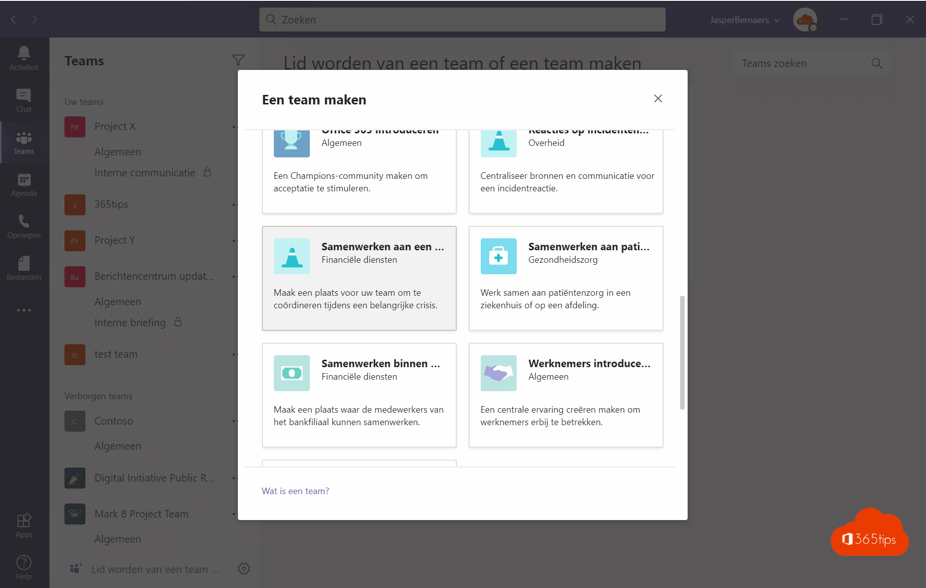 Microsoft Team templates created and managed through Teams Admin Center