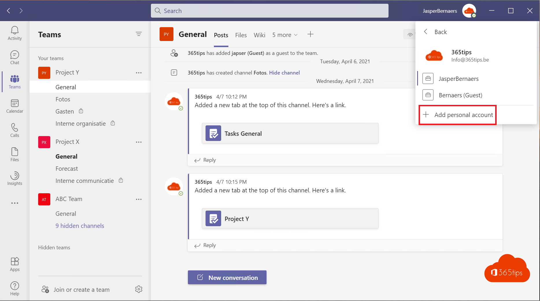 Hoe meerdere accounts gebruiken in Microsoft Teams op één computer?