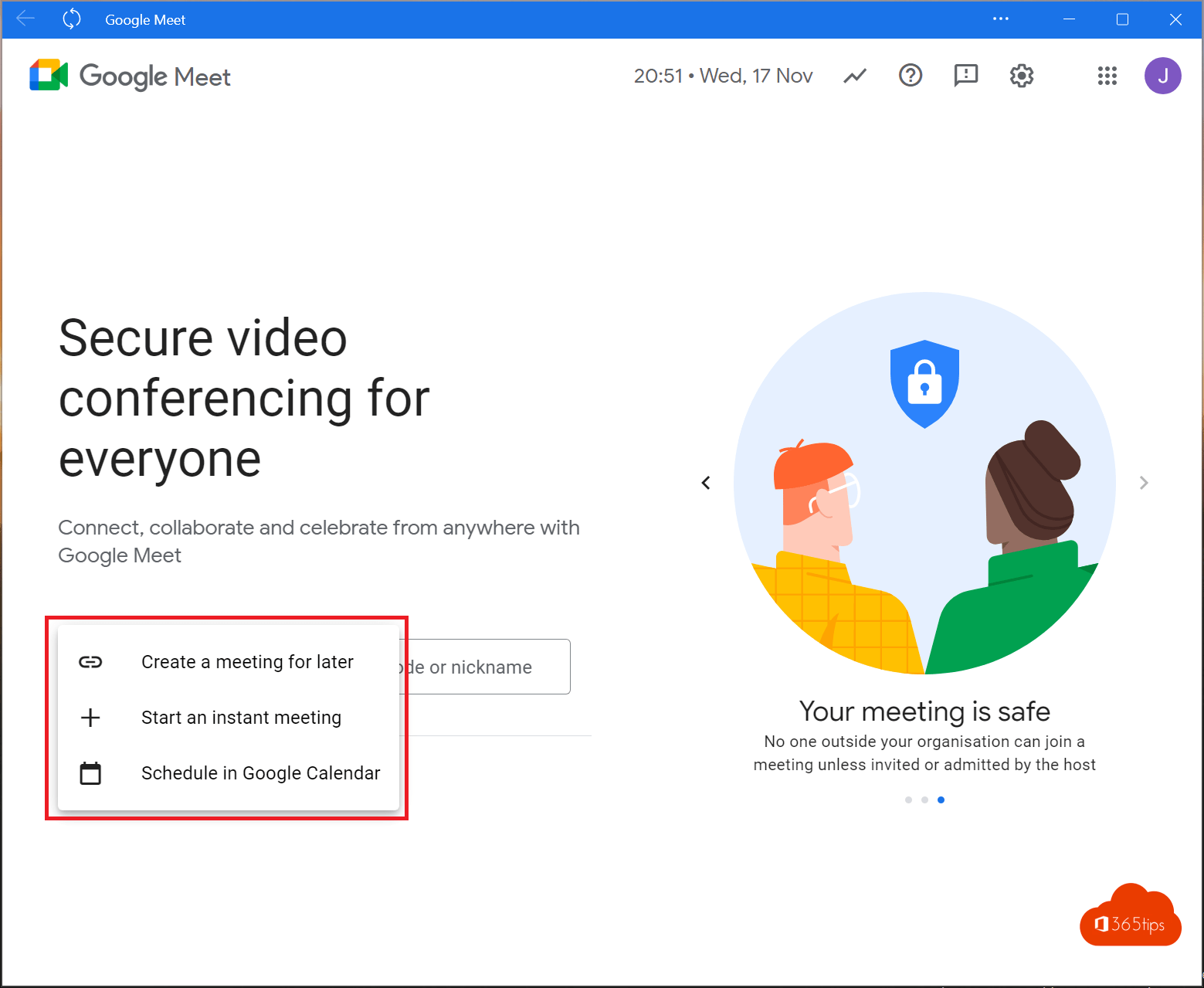 Download and install Google Meet on your Windows computer