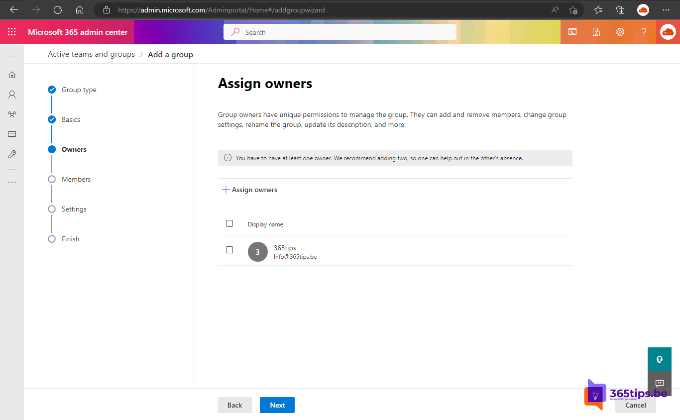 🗒️ How to create a distribution group in Microsoft 365 to use later in
