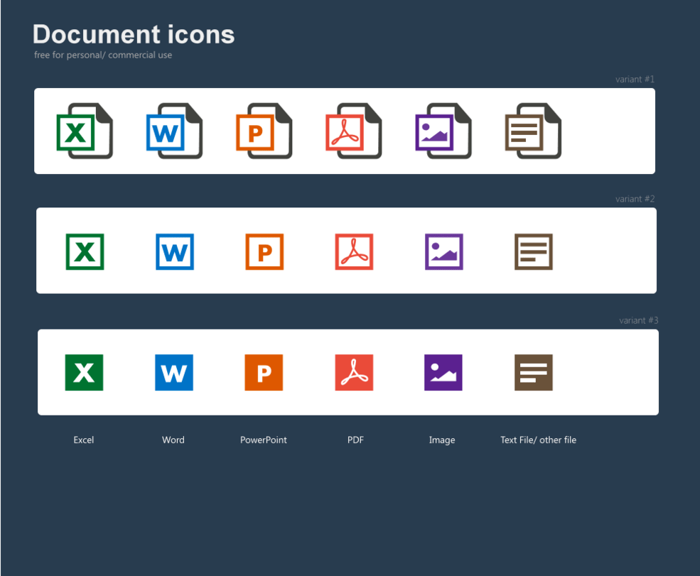 40+ File/Document Type Icon Sets For Free Download (Updated For 2018