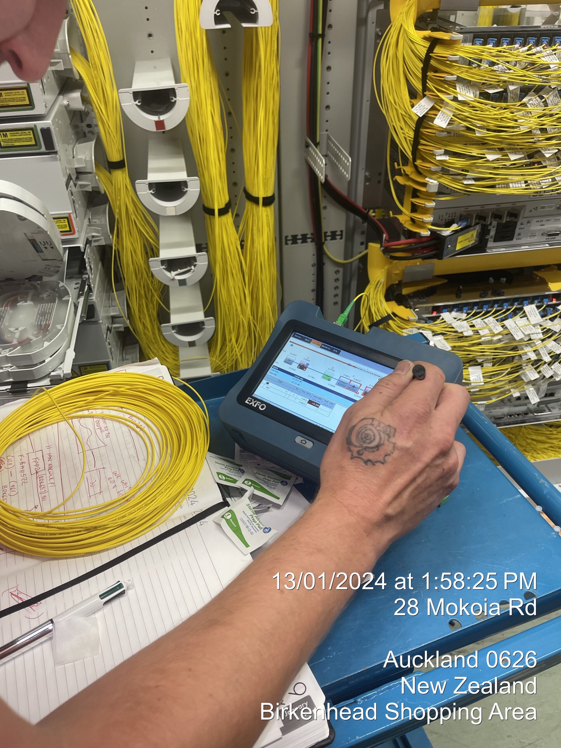 Chorus Exchange Fibre Testing