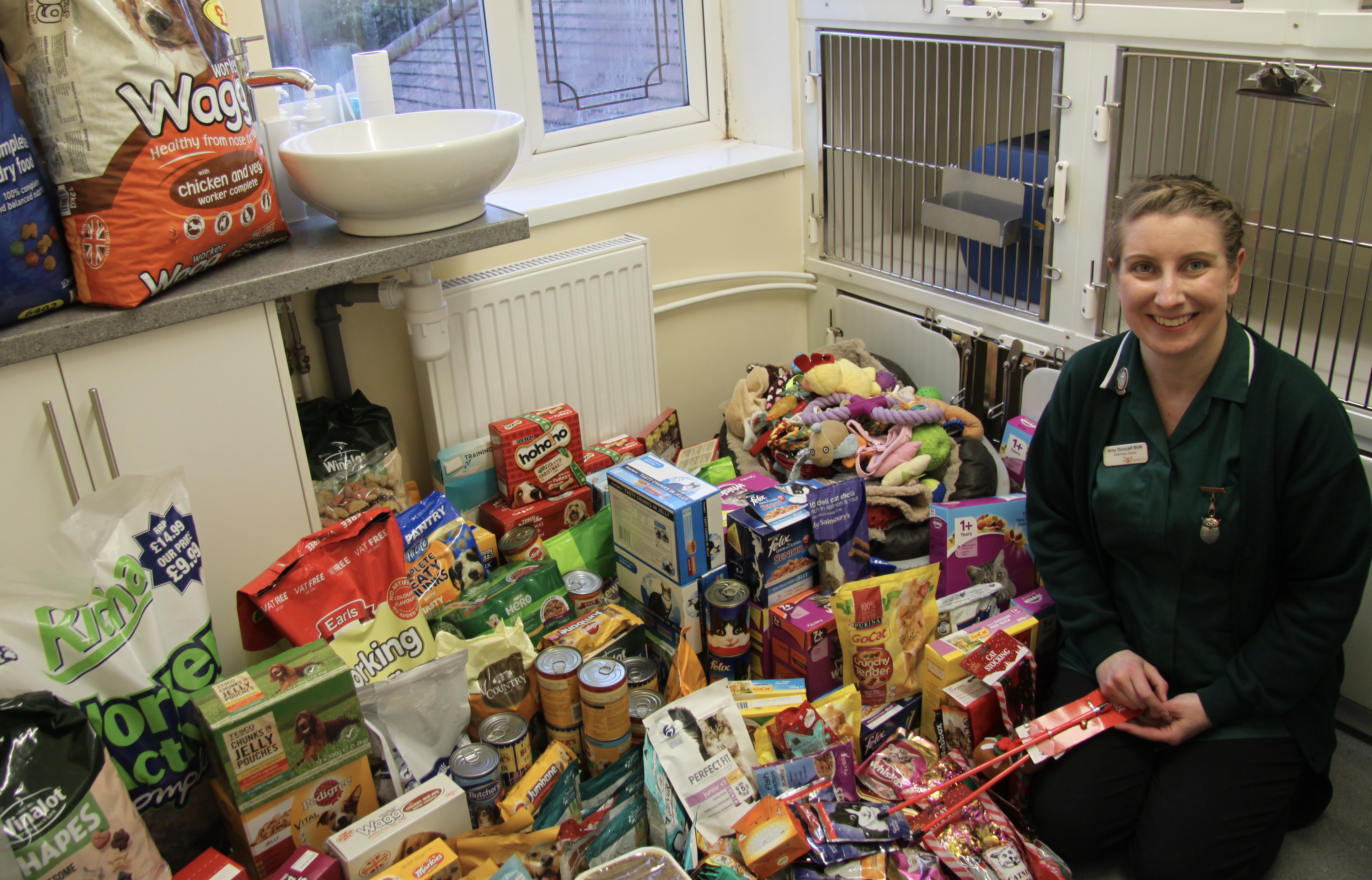Thank you for your Christmas pet donations 387 Vets