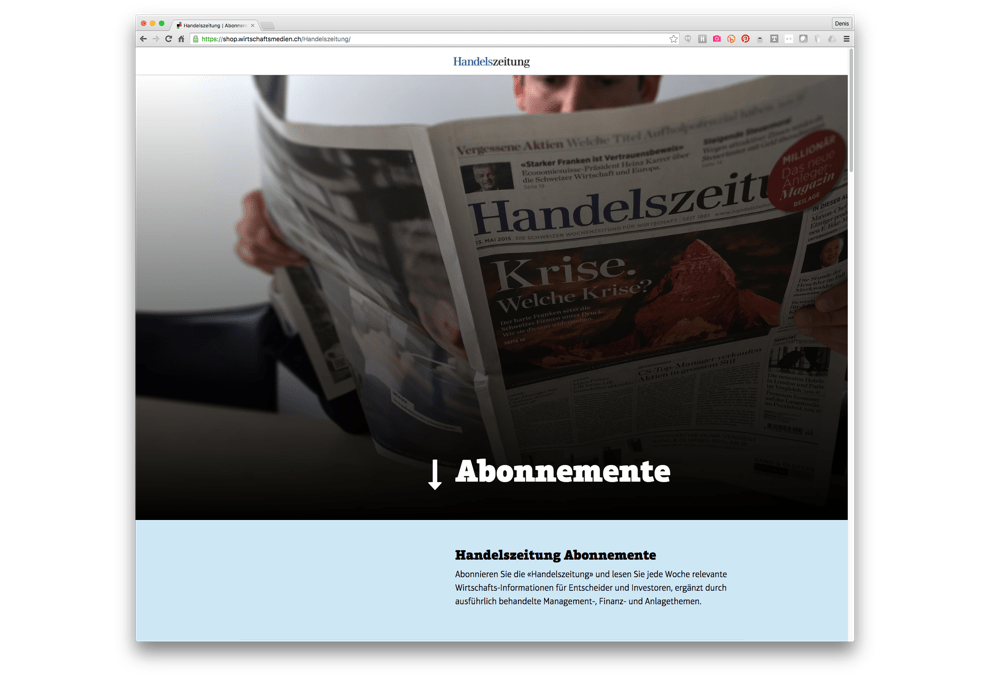 Axel Springer Subscription Section 38one 38one