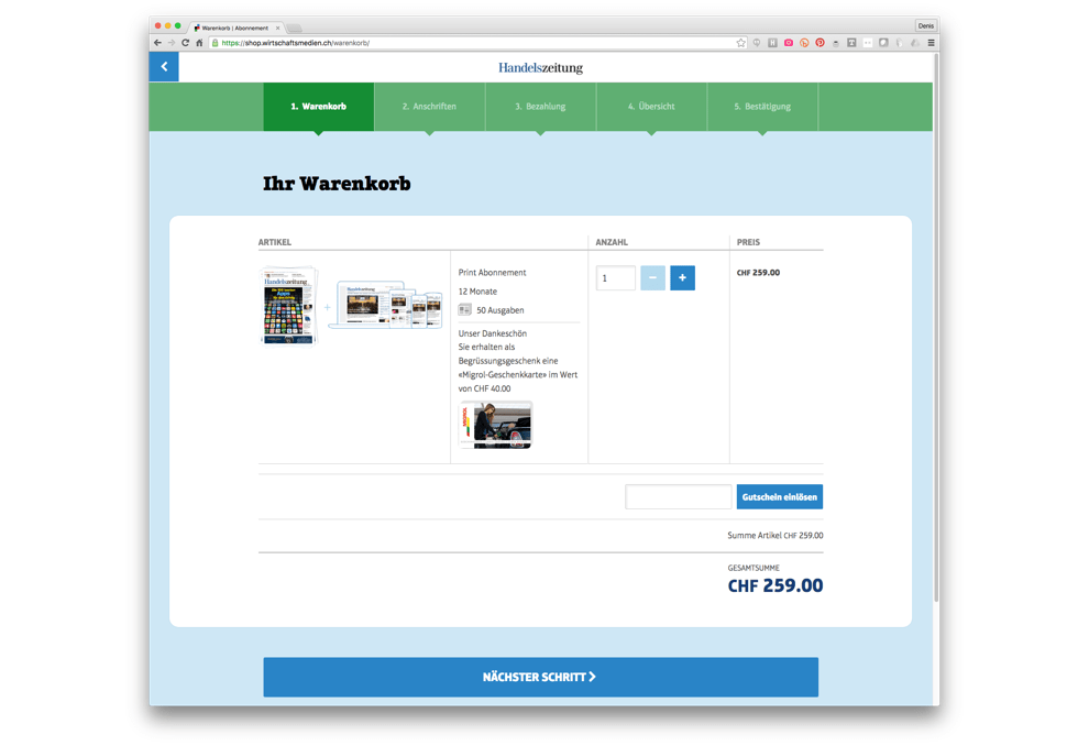Axel Springer Subscription Section 38one 38one
