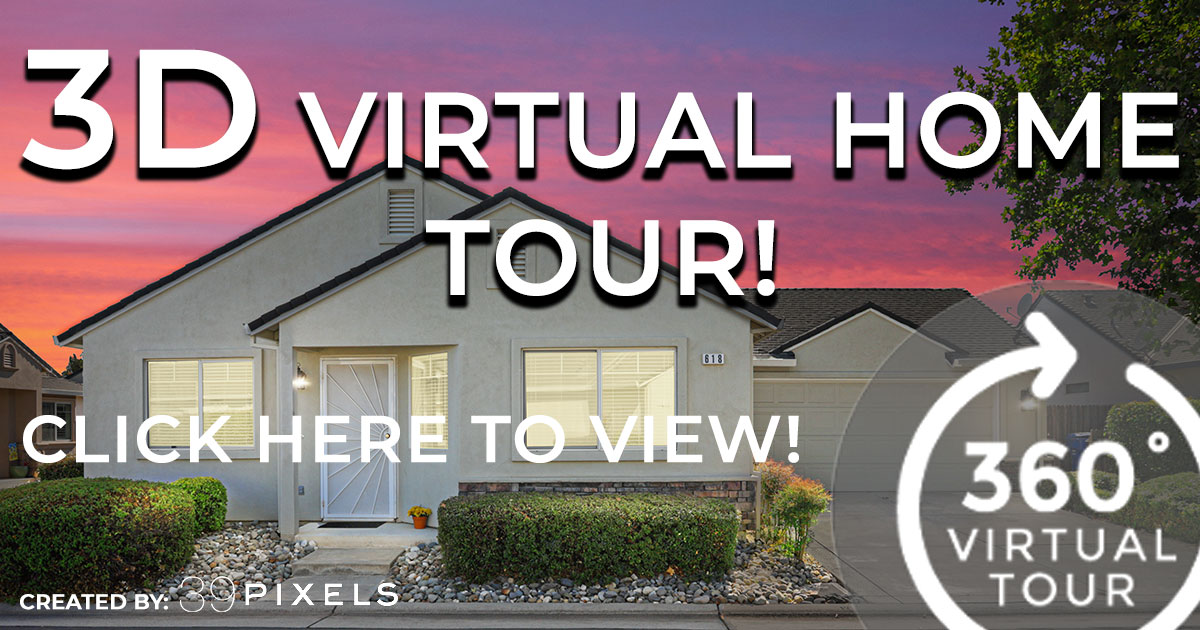 3D Virtual Tour of 618 Village Drive Galt, CA!