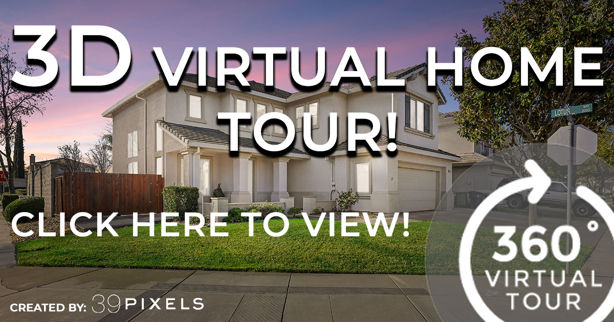 3D Virtual Tour of 1926 Petunia Way Tracy, CA!