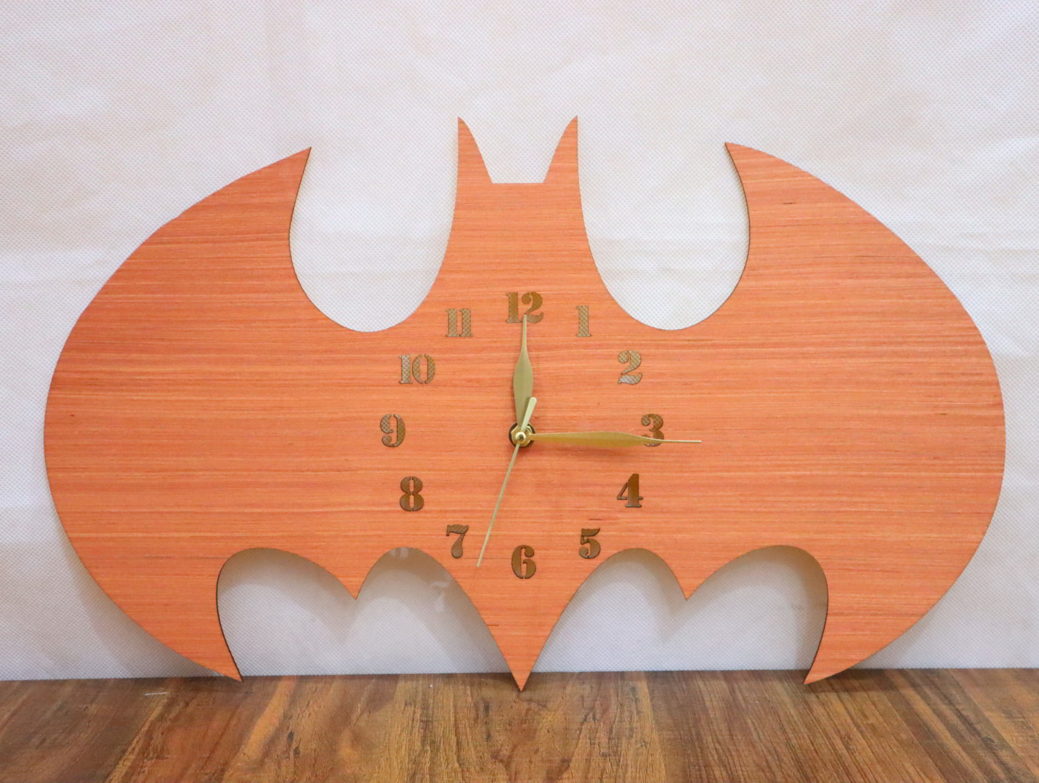 Laser Cut Batman Wall Clock Room Decor SVG DXF CDR AI PDF Free Download
