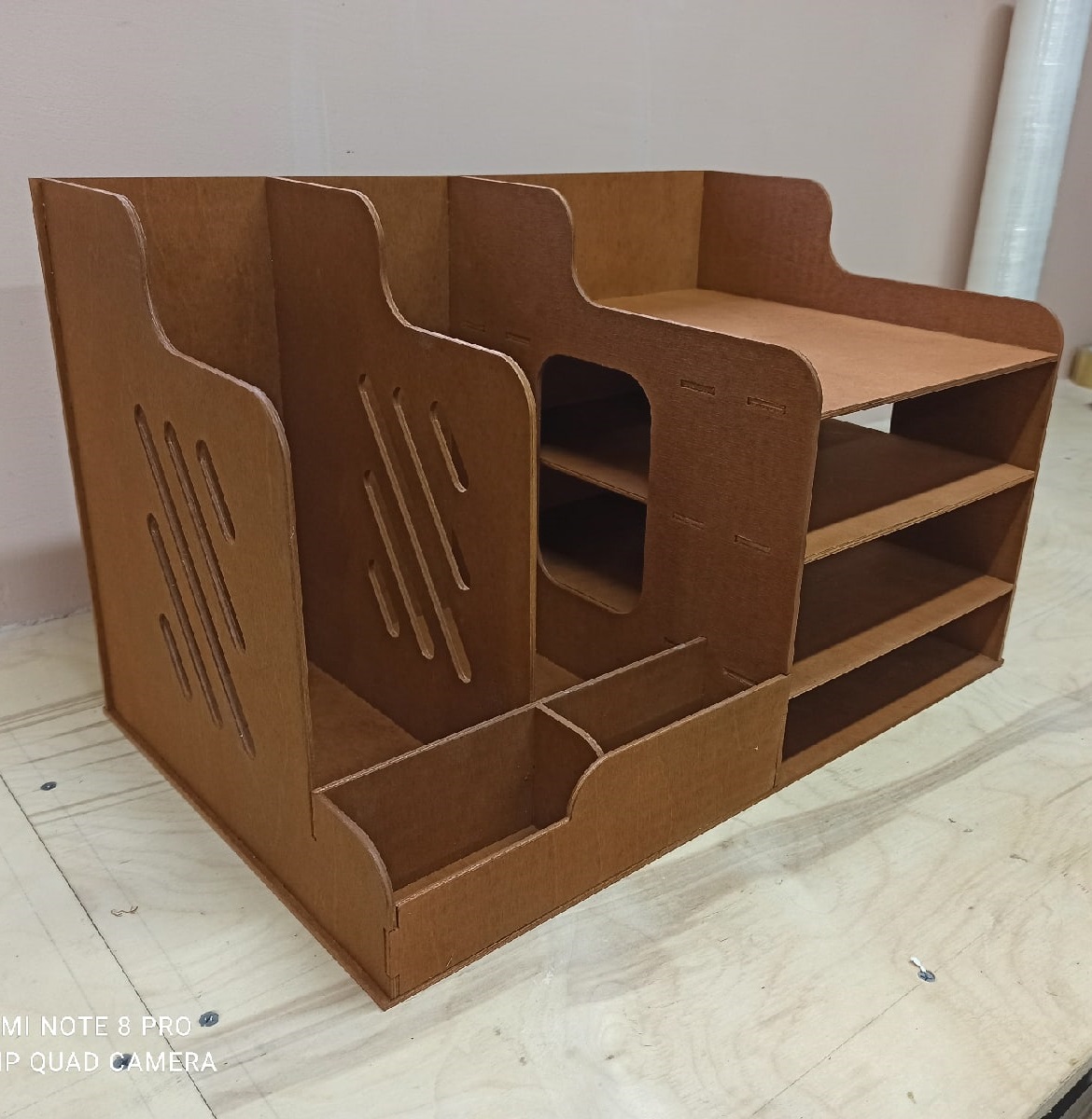 Laser Cut Workspace Organizer Desktop File Organizer Paper File Holder