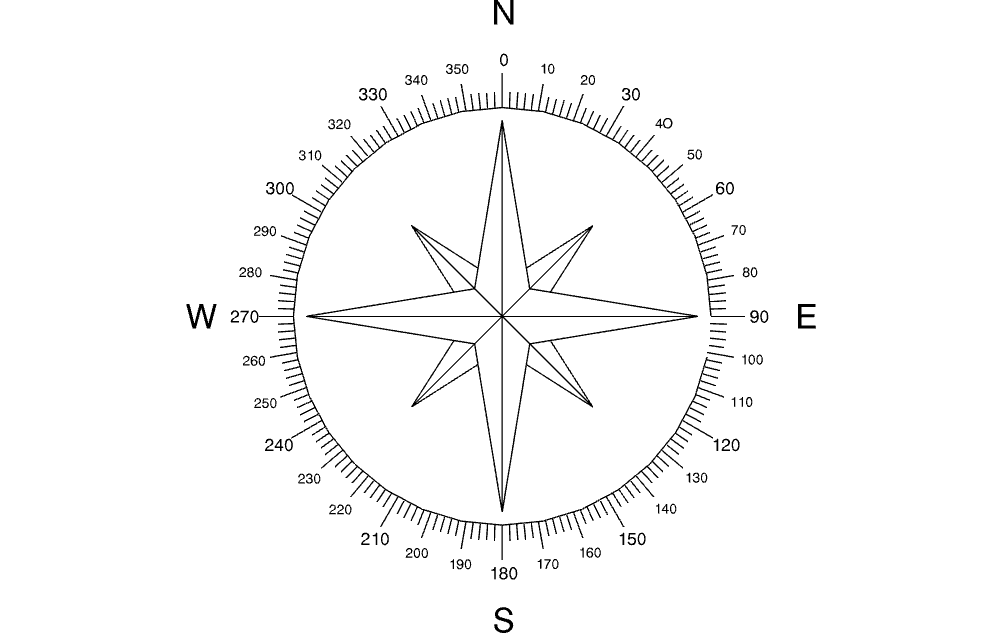 North Arrow Compass dxf File Free Download 3axis.co