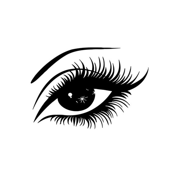 Eye silhouette vector dxf File Free Download 3axis.co