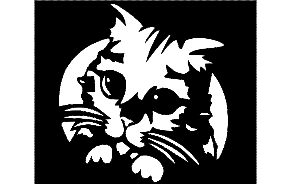 CmGamm Logo Cat Dxf