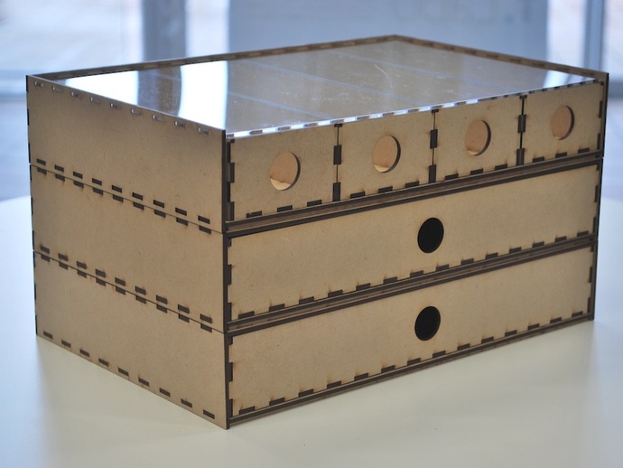 Laser Cut Stacking Drawer Box PDF File Free Download 3axis.co