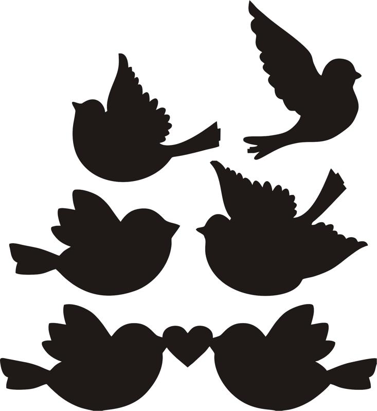 Love Birds Silhouette Vectors Free Vector cdr Download 3axis.co