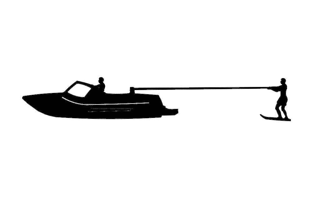 Kneeboard Fixed Skier Boat dxf File Free Download 3axis.co