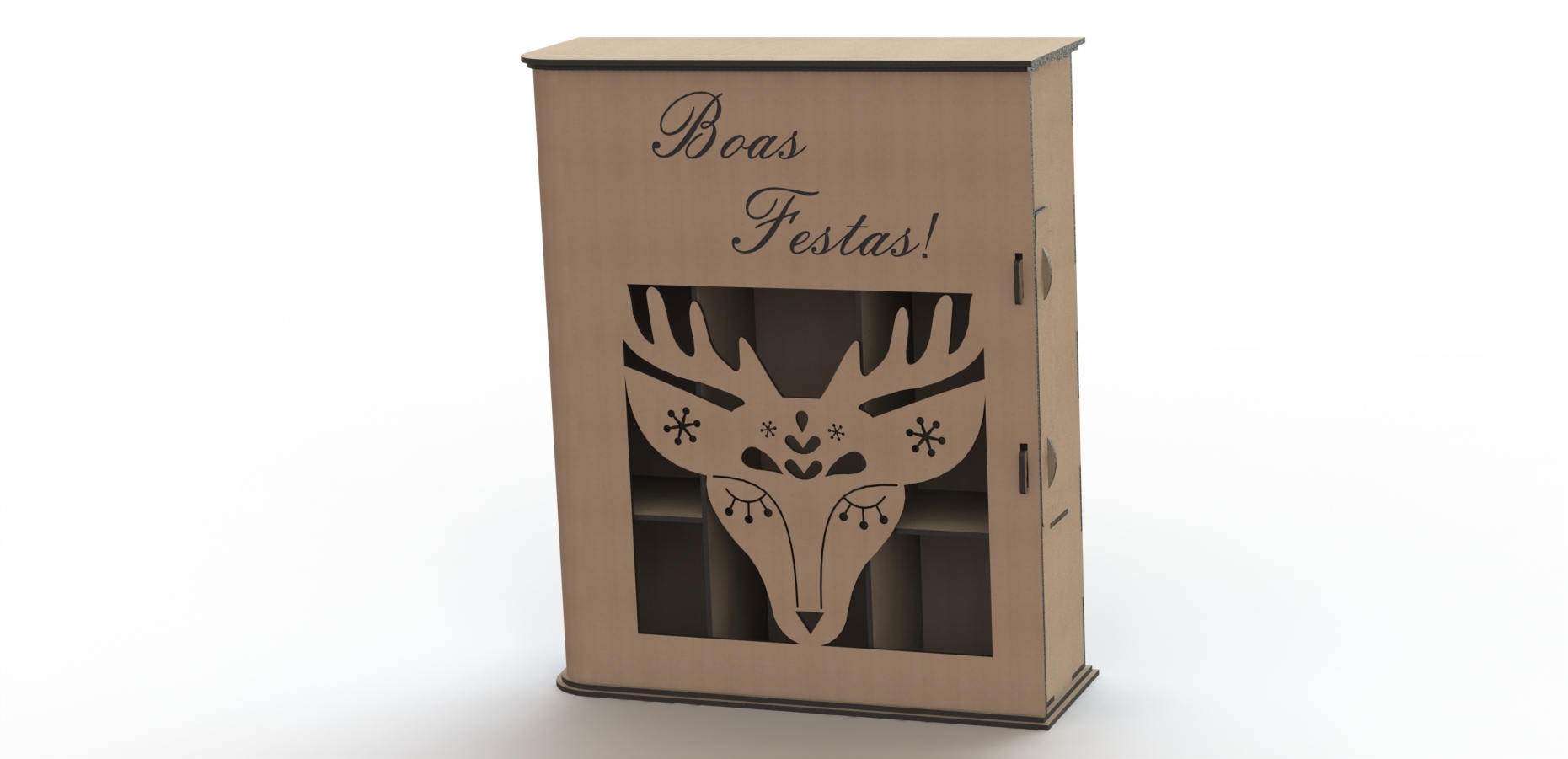 Simple Laser Cut Wine Box Free Vector cdr Download 3axis.co