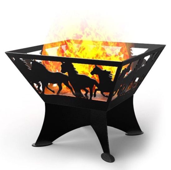 Portable Fire Pit Laser Cut CNC Plasma Template DXF File Free Download