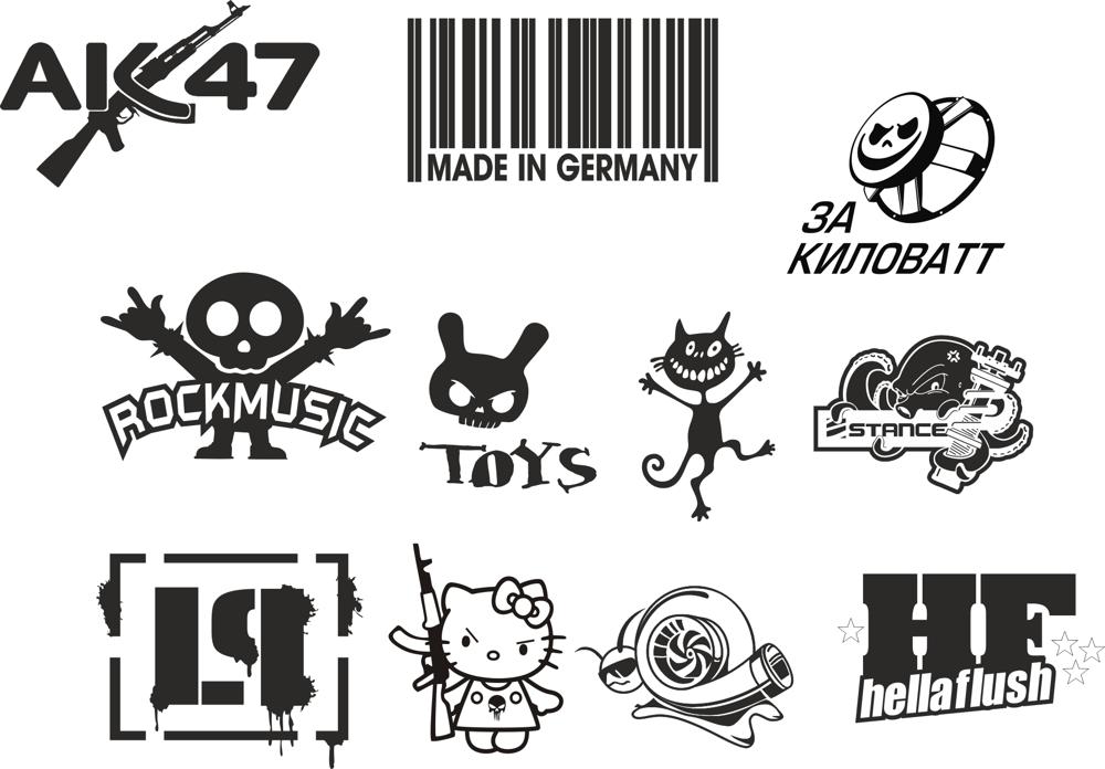 Custom Sticker Vector Pack Free Vector cdr Download 3axis.co
