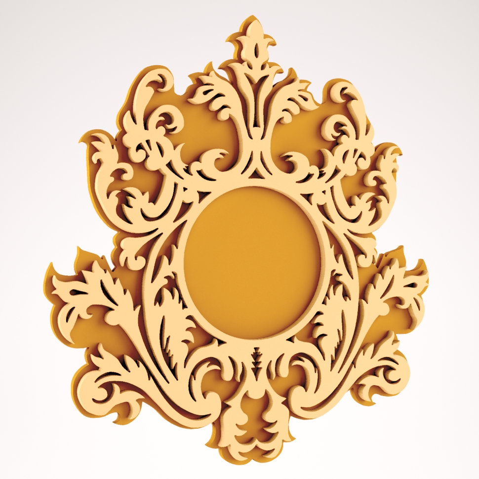 Wall Mirror Frame Design DXF File Free Download 3axis.co