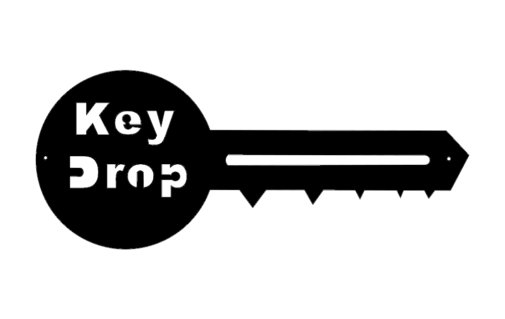 Key Drop dxf File Free Download 3axis.co