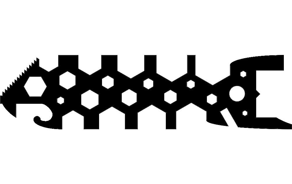 Fishbone Wrench dxf File Free Download 3axis.co