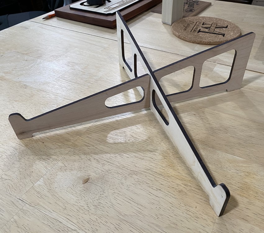 Laser Cut Laptop Stand SVG File Free Download 3axis.co