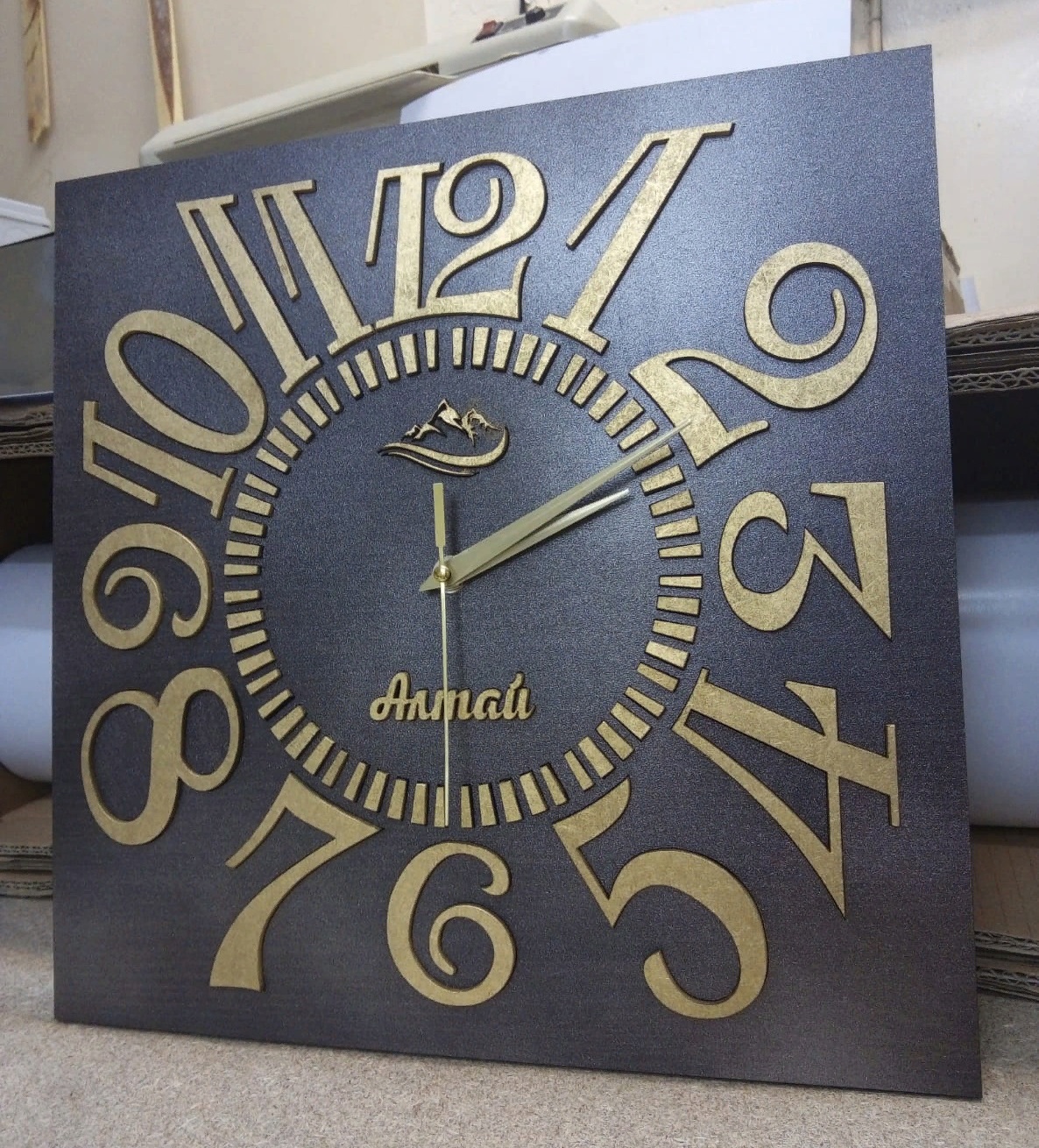 Laser Cut Classic Wall Clock Free Vector cdr Download 3axis.co
