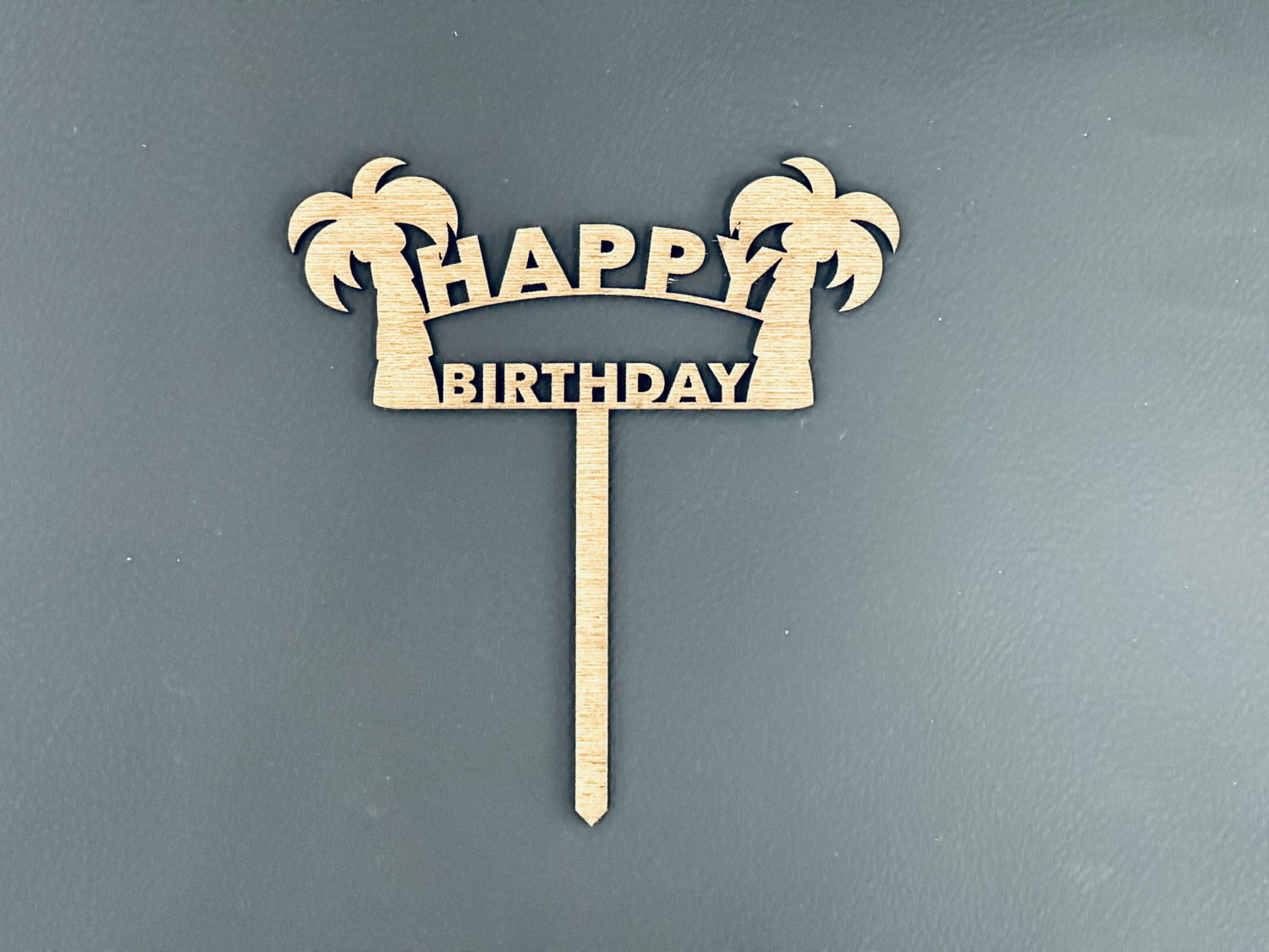 Laser Cut Palm Tree Cake Topper SVG DXF CDR AI PDF Free Download 3axis.co