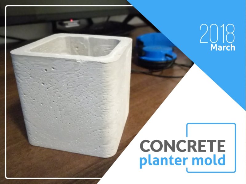 Concrete Planter/pot Mold 3D Printer Model Download Free STL File