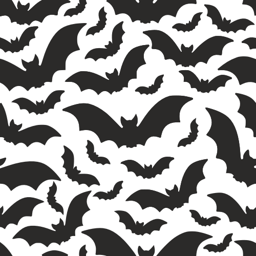 Halloween Pattern With Bats Vector Art DXF File Free Download 3axis.co