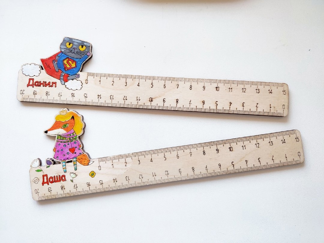 Laser Cut Personalized Kids Rulers Free Vector cdr Download 3axis.co