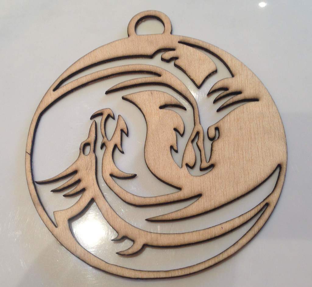 Laser Cut Dragon Yin Yang DXF File Free Download 3axis.co