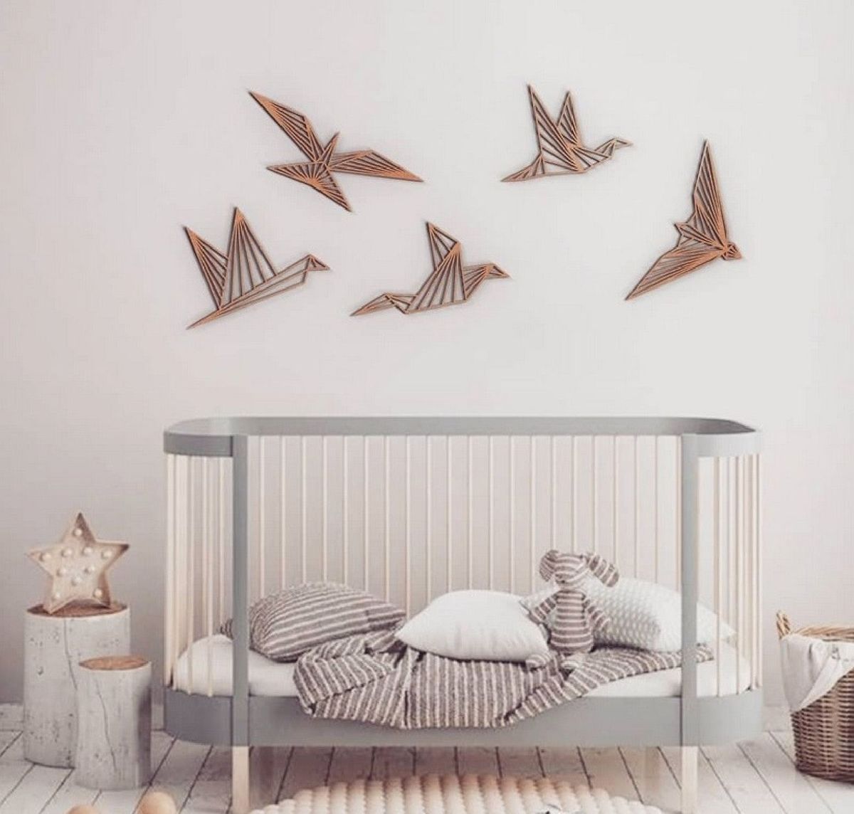 Laser Cut Wooden Birds Wall Decor Modern Wall Art Free Vector cdr