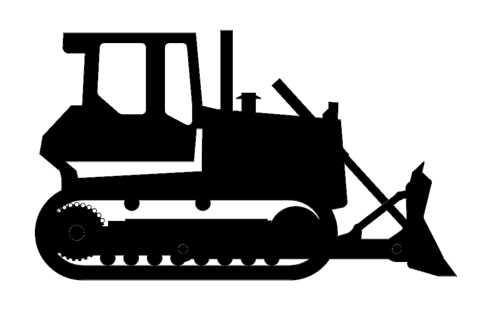 BULLDOZER dxf File Free Download 3axis.co