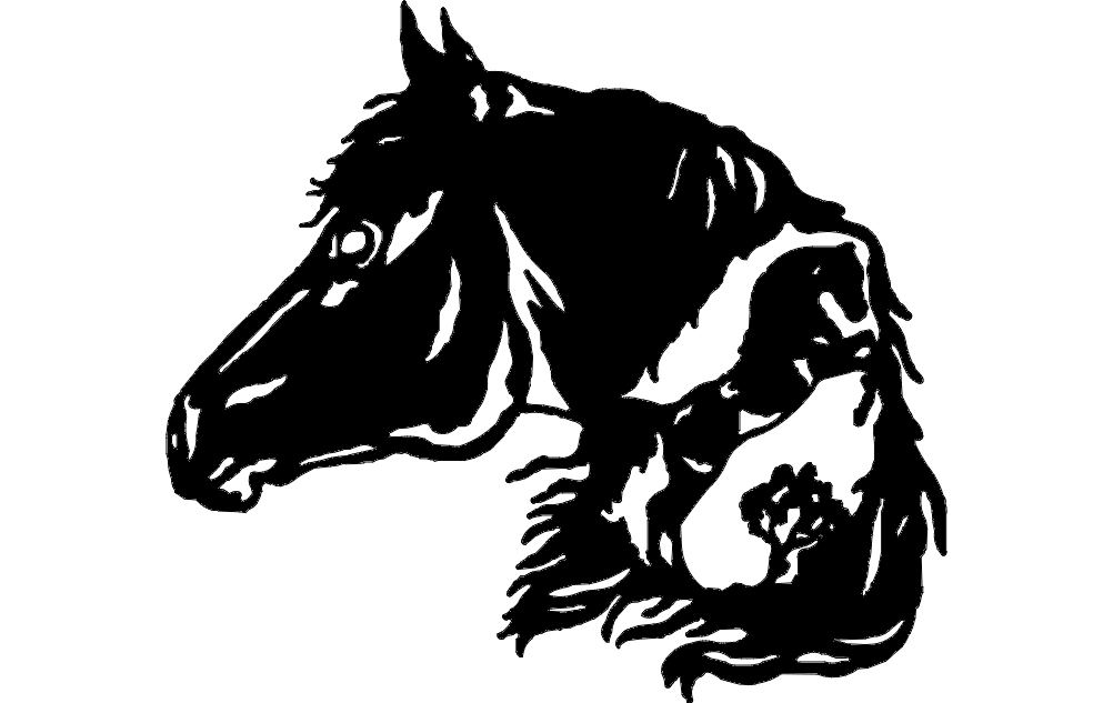 Horse Head Dxf File