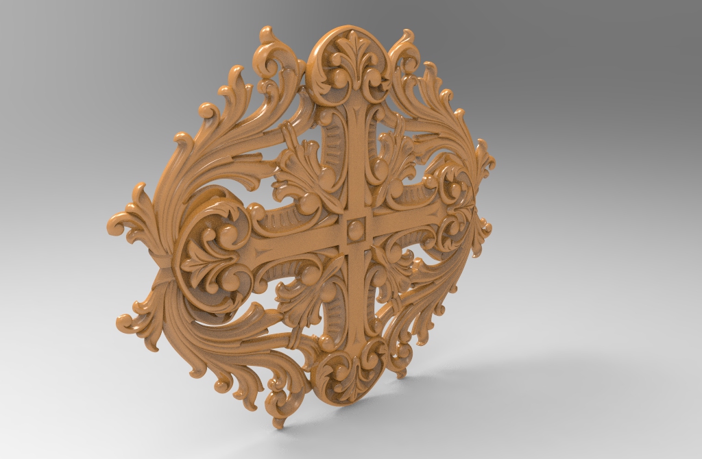 Decorative 3D Stl Model for CNC Wood Carving Stl File Free Download